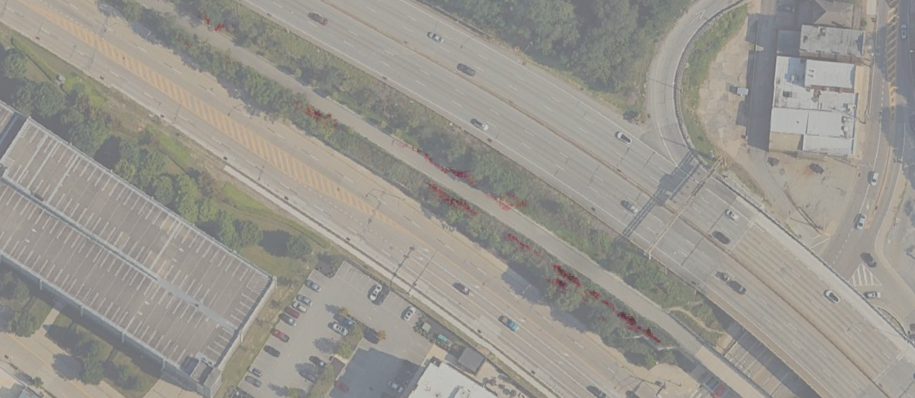 Bike Trail GeoTIFF overlay